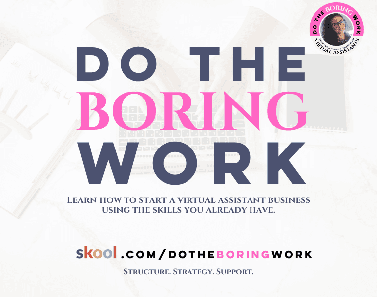 Do the Boring Work cover